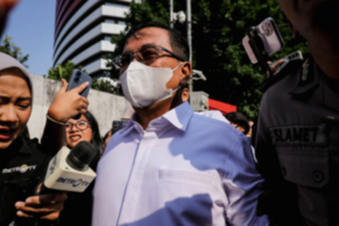 Gedung Merah Putih KPK Jakarta tempat pemeriksaan pejabat BNPB terkait kasus korupsi